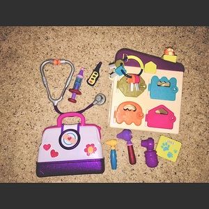 Toddler doctor and key matching door toys